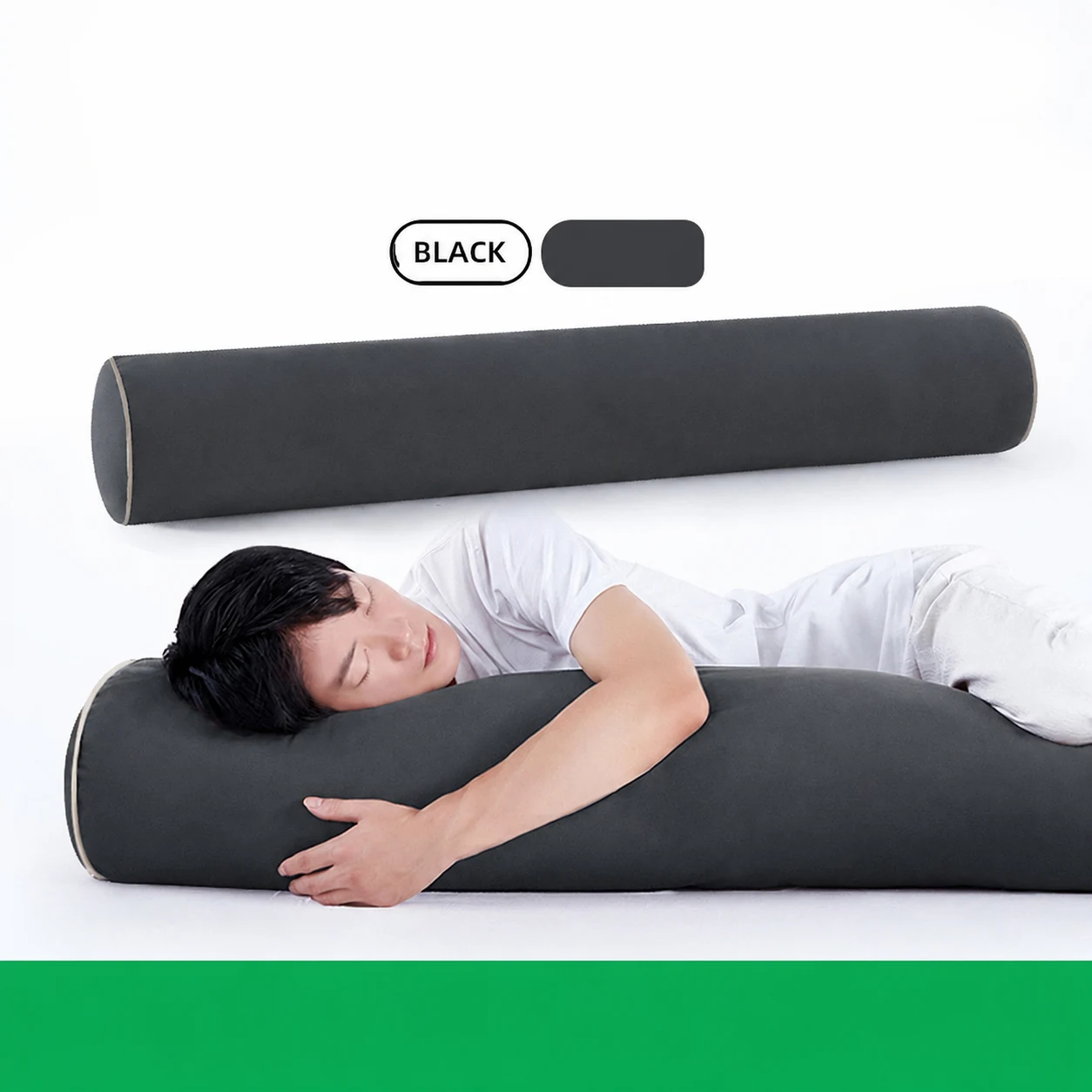 Black Long Body Pillow